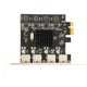 thumbnail image 1 of Tarjeta de expansión PCIe a USB, Tarjeta USB 3.0 PCI Express Independent 2A Power 4 USB 3.0 Puertos de Ancho PARA OFICINA, 1 of 7