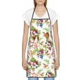 thumbnail image 3 of Fuzoiu Birds And Flowers Print Kitchen Cooking Aprons,Kitchen Cooking BBQ Aprons,Chef Apron with 2 Pockets for Men Women,Art Aprons for Painting Pottery Ceramics, 3 of 7