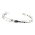 thumbnail image 1 of Brazalete inspirador de acero inoxidable Nunca, 1 of 9
