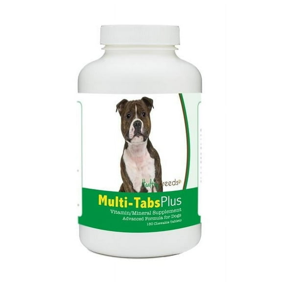 Healthy Breeds 840235140795 Staffordshire Bull Terrier Multi-Tabs Plus Chewable Tablets - 180 Count