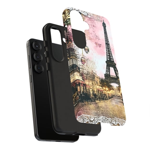 For Samsung Galaxy S25 Ultra, Dual-Layer, Paris Love 1 Print, USA