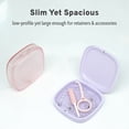 thumbnail image 4 of Maobuli Slim Retainer Case for Travel, Compact Aligner Holder with Removal Tool & Chewie, Small Thin Night Guard Container (Pastel Blue), 4 of 7