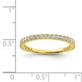 thumbnail image 3 of Sterling Shimmer Sterling Silver Gold-tone Flash Gold-plated 28 Stone CZ Band, 3 of 4