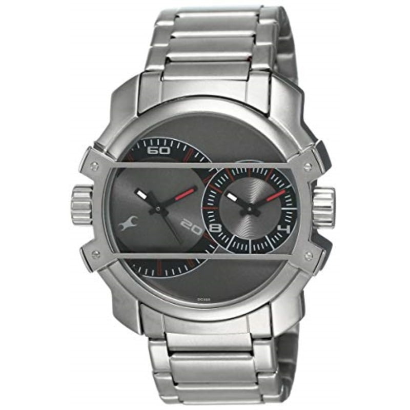 fastrack dual time analog watch