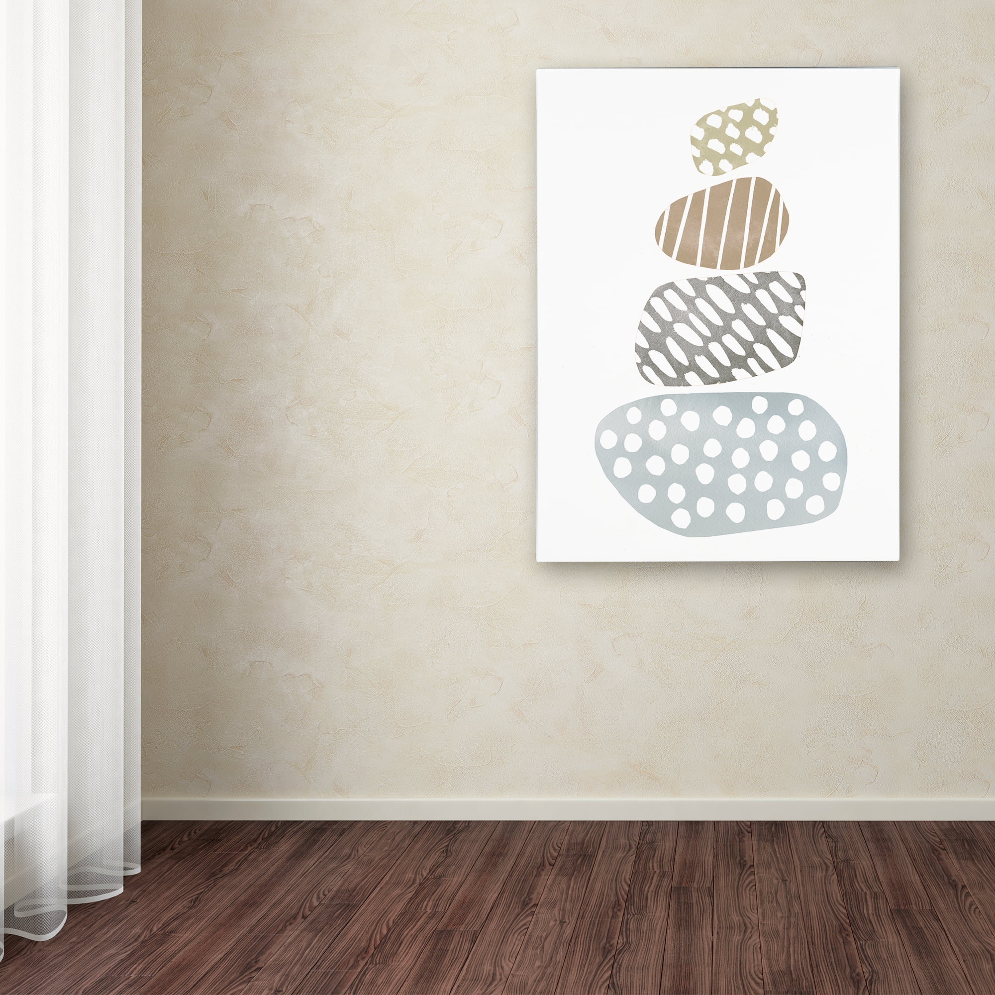 Trademark Fine Art 'River Stones II' Canvas Art by Moira Hershey