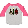 thumbnail image 3 of Inktastic Three Christmas Trees in Plaid and Leopard Print Boys or Girls Toddler T-Shirt, 3 of 5