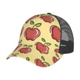 thumbnail image 6 of Lsque Apple Printed Trucker Hat - Baseball Cap for Men Women - Breathable Mesh Side, Adjustable Fit - for Casual Wear, 6 of 7