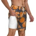 thumbnail image 3 of Balery Various Oranges Mens Swim Trunks Swim Shorts for Men Quick Dry Inseam Beach Shorts with Compression Liner Pocket-XX-Large, 3 of 9