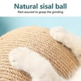 thumbnail image 3 of Juguete para gatos Wamans, juguete para rascar, bola para rascar de sisal natural, bola para rascar, juguete interactivo para mascotas de madera maciza, 3 of 7
