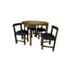 thumbnail image 3 of Comedor redondo madera Rematesmxmuebles Harrisburgh 4 sillas color nogal CONTEMPORANEO, 3 of 3