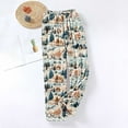 thumbnail image 3 of Hvot&aat Womens Christmas Pajama Pant Flannel Funny Cute Print Lounge Pj Bottoms Straight Leg Casual Trousers, 3 of 6