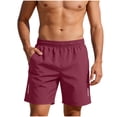 thumbnail image 2 of Yourumao Running Shorts for Men Elastic Waist Quick Dry Shorts Loose Fit Athletic Pants Big and Tall Shorts for Summer Sporty Activity with Pockets, 2 of 9