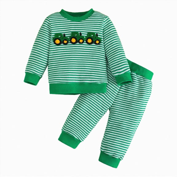 Gerichy Baby Toddler Boy Clothes Fall Winter Outfit Long Sleeve Sweatshirts Pants Set 6 9 12 18 24 Months 2T 3T Boys Clothes