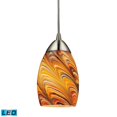 thumbnail image 1 of ElkGroup International 10089/1RV-LED Mini Vortex 1 Light Pendant In Satin Nickel - LED, 1 of 1