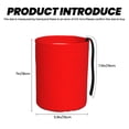 thumbnail image 4 of Round Car Trash Can 7×5.9in Waterproof, Durable, Not Easy To Fade, Easy To Install And Disassemble To Prevent Interior Pollution Red, 4 of 7