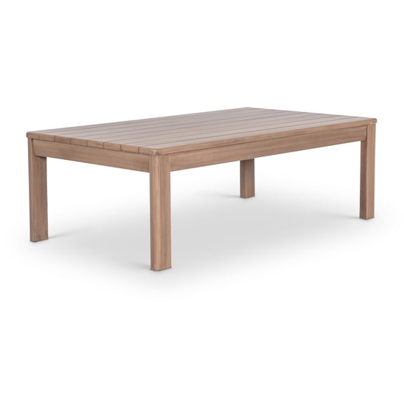 Meridina Furniture Newport Natural Acacia Wood Outdoor Patio Coffee Table