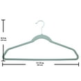 thumbnail image 3 of Better Homes & Gardens Rubber Hangers, Non-Slip Clothing Hangers, 10 Pack, Green River, Rubberized, 3 of 7