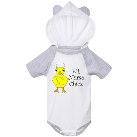 

Inktastic ER Nurse Chick Gift Baby Boy or Baby Girl Bodysuit