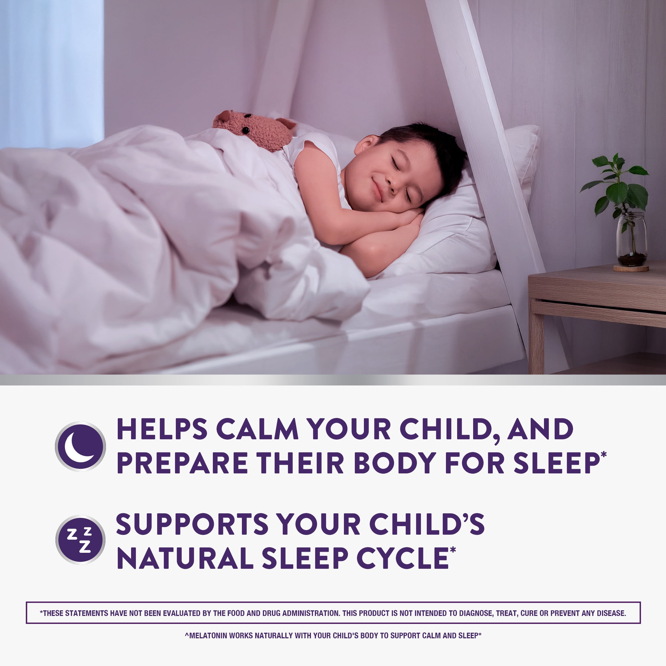 (3 pack) ZzzQuil PURE Zzzs Melatonin Sleep Aid Kidz Gummies, 0.5mg + Magnesium, 42 Count