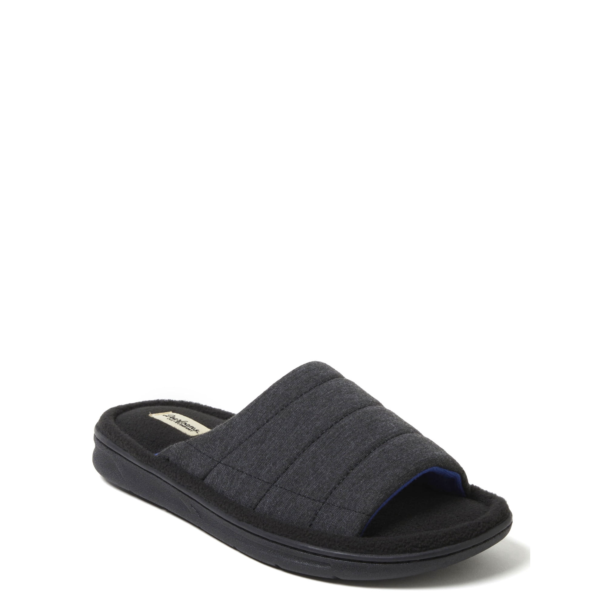 Dearfoams Cozy Comfort Men's Jersey Slide Slippers