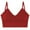 Wine, variant on Gufahion Bras for Women V Neck Padded Cami Bra with Straps Seamless Bra Wireless Bralettes for Women