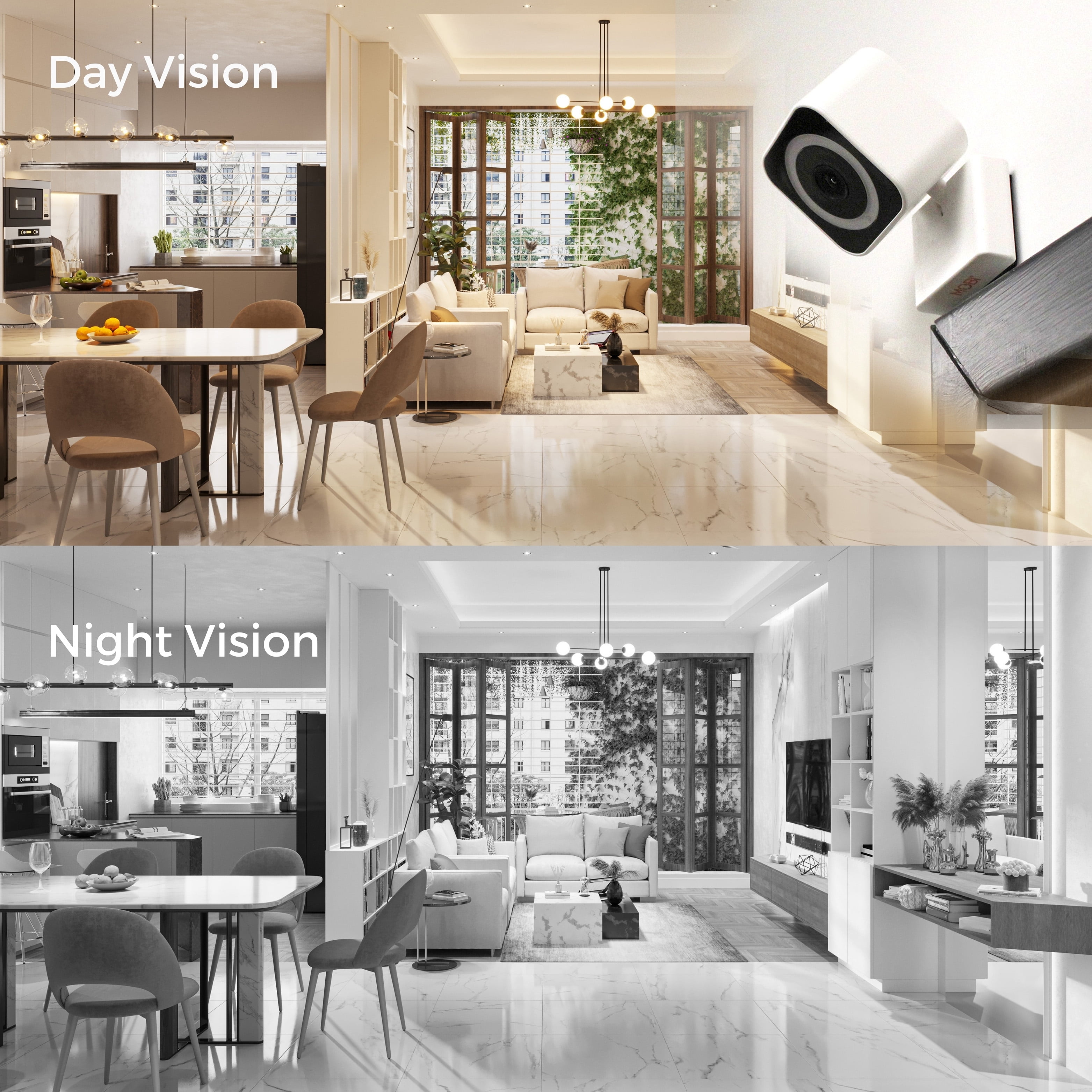 MobiCam MP Smart Baby & Nursery Monitoring Camera with Dual band and BLE Connectivity