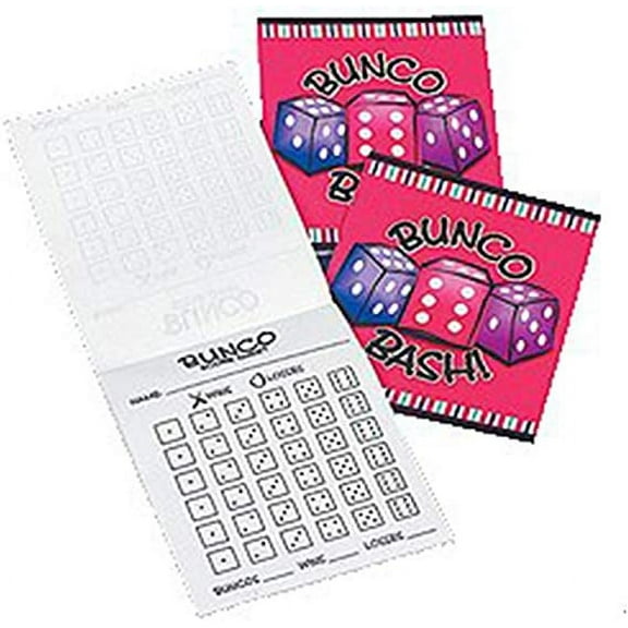 Bunco Bash Score Sheets - 3 Tablets - 150 Sheets Total - Bunco Supplies