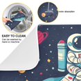 thumbnail image 3 of Yayeee Dish Drying Mat for Kitchen Counter Ultra Absorbent Easy Clean Pad 18x16", Rocket Pattern, 3 of 7