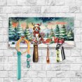 thumbnail image 2 of Merry Christmas Santa Reindeer Antlers Beagle Sleigh Xmas Winter Holiday Wood Key Holder Beagles Dog Lover Gifts Idea Wall-mounted Key Rack Home Decor - 00023, 2 of 5