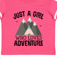 thumbnail image 4 of Inktastic Just a Girl Who Loves Adventure Girls Toddler T-Shirt, 4 of 5