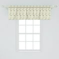 thumbnail image 2 of Ambesonne Vintage Window Valance, Farm Florals Swirl, 54" X 18", Charcoal Grey Marigold, 2 of 3