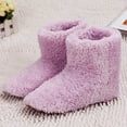 thumbnail image 5 of Winter USB Heated Boots Plush Legs Warmer Washable Indoor House Thermal Shoes,Grey, 5 of 8