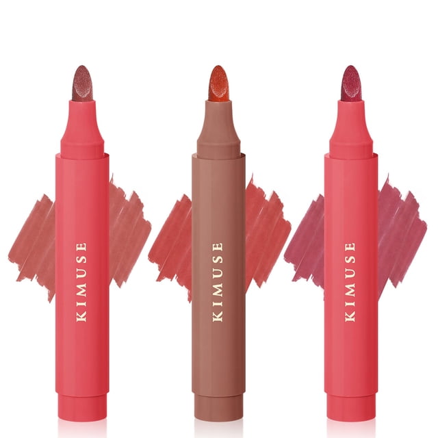 Set de rotuladores de labios KIMUSE de larga duración, impermeable, colorete
