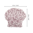 thumbnail image 2 of Unique Bargains 1 Pc Water-absorbent Bow Leopard Hair Towel for Bathroom Pink Coral Fleece, 2 of 3
