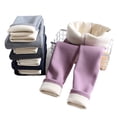 thumbnail image 3 of Qudderr 2-16 Years Girls Fleece Lined Leggings for Kids Baby Stretch Warm Pants Winter Padded Thick Bottoms Trousers for Teen, 3 of 7