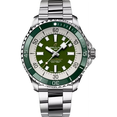 Breitling Superocean Automatic 44 Green Men's Watch A17376A31L1A1