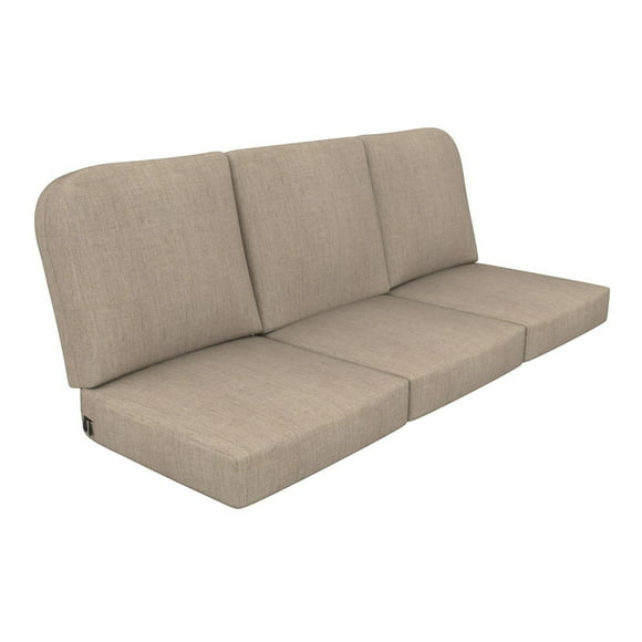 Covers&All Outdoor Sunbrella Sofa Seat/Back Cushion Set, UV & Fade Resistant Patio Sofa Cushions, High-Density 5" Thick Foam 3 Seat & 3 Back Cushions for Outdoor Furniture