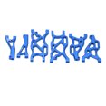 thumbnail image 3 of RC Suspension Arms, RC Front Upper Arm Set Porous Design Long Lasting  For ARRMA 1/7 INFRACTION 6S Blue, 3 of 8
