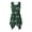 Daisy, variant on HELLHERO Side Pockets Summer Dresses, Blue Pineapple Sleeveless Dress Polyester Anti Wrinkle Asymmetric Hem Midi Dress Round Neck