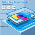 thumbnail image 3 of Funda BMOUO Kids para iPad 11.ª y 10.ª generación 10.9 2025/2022, color azul, 3 of 8