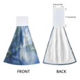 thumbnail image 3 of Yayeee Kitchen Hanging Hand Towels Set of 2 with Loop Bathroom Absorbent Tie Towel, Plants and River, 3 of 7
