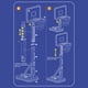 thumbnail image 3 of JUEGO DE BALONCESTO DE LA PISCINA, PORTÁTIL DE 5 ENGRANAJES ATRURO AJUSTABLE DE BALONCESTO DE LA PISCINA RESTENTE PARA ENTRETENIMIENTO Familiar, 3 of 7