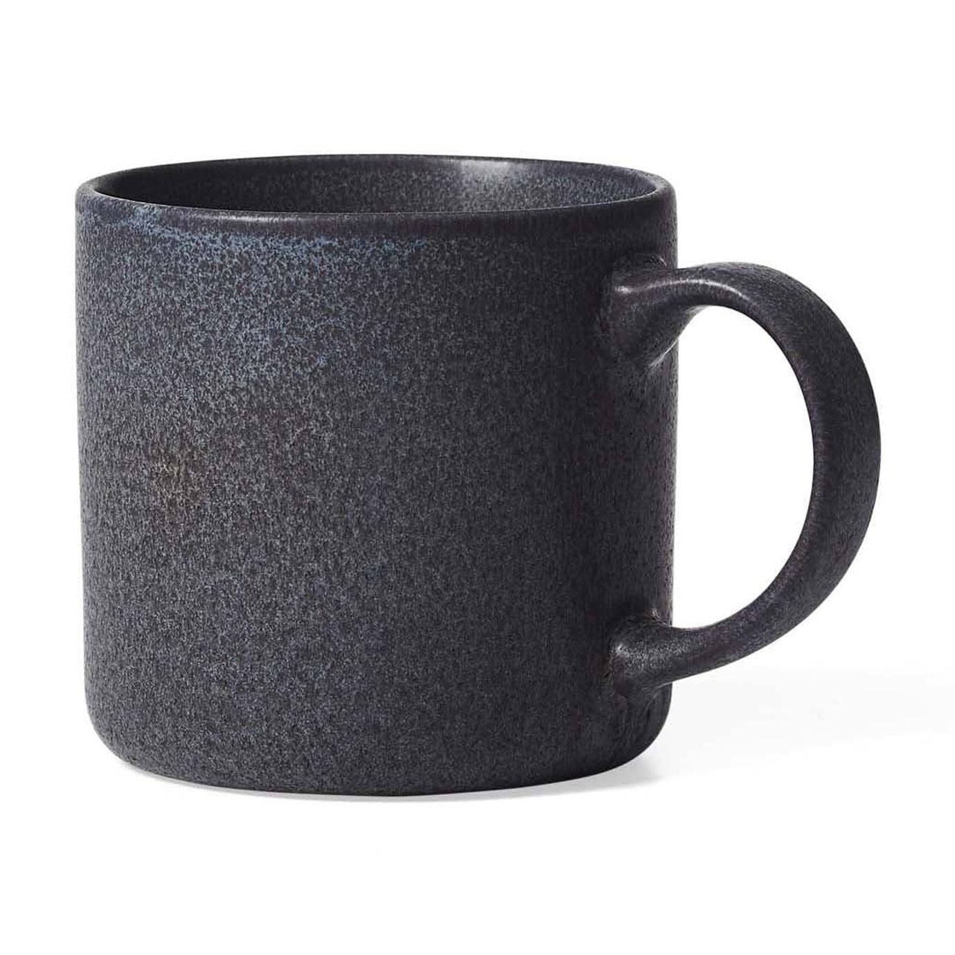 (2 pack) Better Homes & Gardens Anderson Dark Gray Stoneware Modern Mug