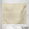thumbnail image 1 of Yellow Brown Tapestry, Colorful Polka Dots in Retro Design on a Plain Background, Fabric Wall Hanging Decor for Bedroom Living Room Dorm, 5 Sizes, Pale Earth Yellow Taupe, by Ambesonne, 1 of 1