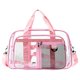 thumbnail image 2 of Bolsa de lona transparente de PVC, portátil, para deportes, ideal para festivales de música y otros eventos deportivos. Rosa, 2 of 8