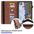 thumbnail image 5 of TECH CIRCLE Case for iPad Air 11 2024/iPad Air 4th 5th Gen,iPad Pro 11 inch PU Leather Folio Stand Case Auto Sleep Wake Elastic Band Pocket Smart Classic Shockproof Protective Wallet Case,Brown, 5 of 7