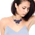 thumbnail image 2 of Lapis and Black Pearl Floral Choker-Necklace, 2 of 5