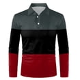thumbnail image 4 of YDLCAFD Mens Spring and Autumn Long Sleeve Lapel T Shirt Loose Fashion, 4 of 4