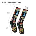 thumbnail image 4 of Pofeuu Bright Mushrooms Print Compression Socks for Women & Men Circulation - Best Support for Nurses,Running,Athletic,Sports, 4 of 7