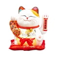 thumbnail image 2 of GUOOL Cat Figurine Car Dashboard Decor for Cabinet Bookshelf Spring Festival A, 2 of 6